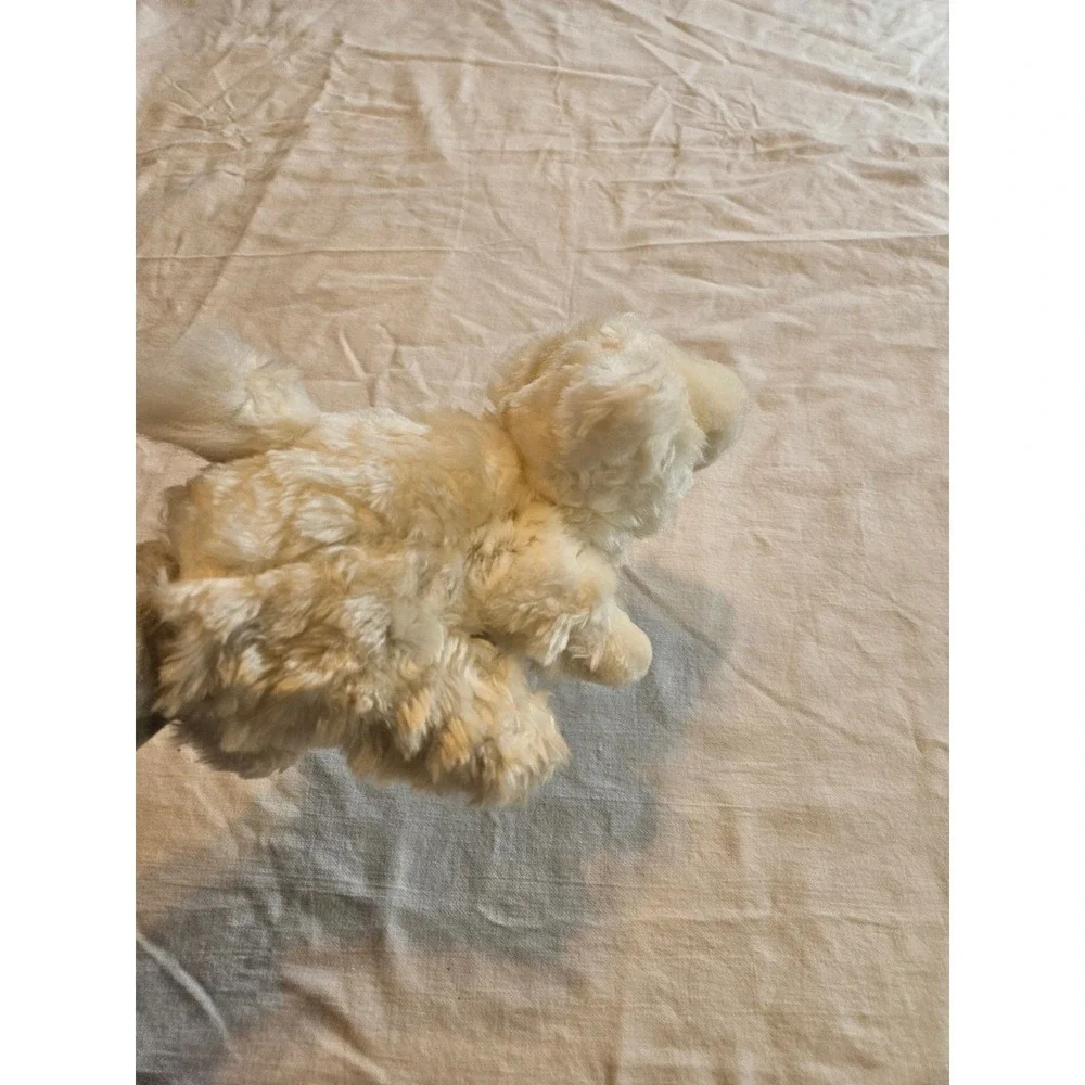 Dan Dee Choice Cream Fluffy Lamb‎ Hand Puppet Plush Stuffed Animal Toy Vintage